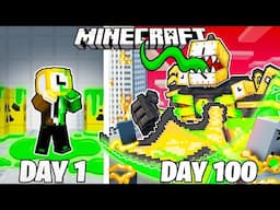 I Survived 100 Days as ZOMBIE CLOCKMAN in Minecraft!