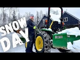 SNOW ON THE HOMESTEAD WINTER READY TIRE CHAINS AND STUDED TIRES