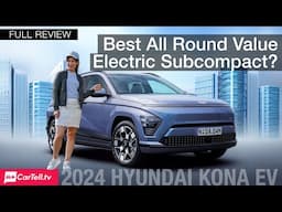 2024 Hyundai Kona Electric Premium Review: 505km Range, Bold Design & Smart Features!