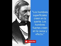 [Nuevo, #shorts]  📲 Frases de Ralph Waldo Emerson: filósofo estadounidense (🇺🇸) | Parte 1