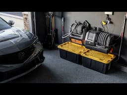 Next-Level Car Care: Wall-Mounted Pressure Washer & Vacuum Garage Setup!