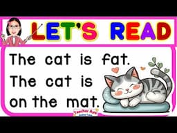 Reading Lesson for Kinder, Grade1, Grade2 | CVC sentences | Learn to Read | Teacher Aya Online Tutor