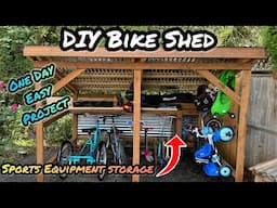 DIY Bike Cover: Lean To Shed-Easy One Day Build