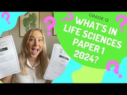 LIFE SCIENCES EXAM PREDICTION PAPER 1 2024