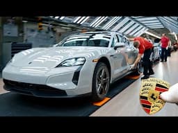 Aggresive Porsche Assembly line 2025: Making of Porsche Taycan inside German Factory🔩