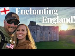 Americans Adventure Through England  | TWO Beautiful CASTLE Grounds in ONE Day! (UK Vlog)