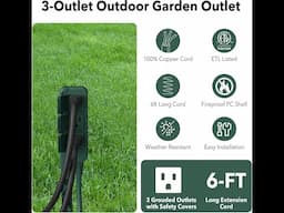 Review: HBN 3-Outlet Outdoor Yard Stake