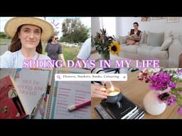 🌻 SPRING VLOG | Farmers Market, My Seed Collection, Spring Books | CARLY HAMPTON