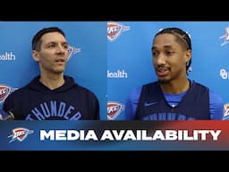 Aaron Wiggins + Coach Daigneault Practice Media Availability | November 22, 2024 | OKC Thunder