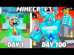 I Survived 100 Days as a DIAMOND SPRUNKI in Minecraft!