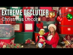 My Biggest Christmas Declutter Ever! Extreme Holiday Decor Clean Out!