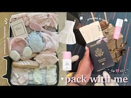 prep and pack with me for *secret vacation*