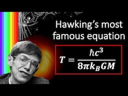 Deriving Hawking's most famous equation: What is the temperature of a black hole?