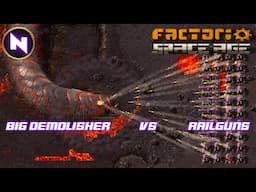 RAILGUN vs. DEMOLISHERS ➡️ Surprising Result | 27 | Factorio SPACE AGE