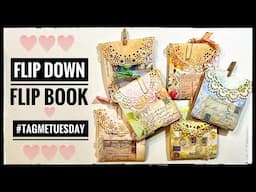 Junk Journal Ephemera - Flip Down Flip Book - Scrap Buster  #tagmetuesday