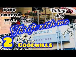 Thrift with me/2 Goodwills/ Vintage BOHO Eclectic Style