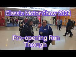 Classic Motor Show, Lancaster Insurance NEC 2024, Pre-opening walk through.