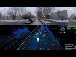 Navigating heavy snow in Beijing by Pony.ai autonomous driving vehicle