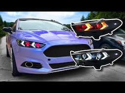 Ford Fusion DEMON EYE LED Headlights! (Install Guide)