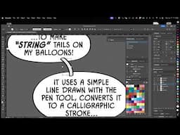 "String" Tail Action for Illustrator