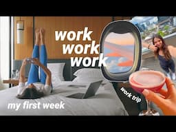 week in my life // first week at my new job + going on a work trip ✈️ 💌 // my video diary ep. 001