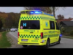 FALCK FREDERIKSVÆRK AMBULANCE (A31) i udrykning rettungsdienst auf Einsatzfahrt 緊急走行 救急車