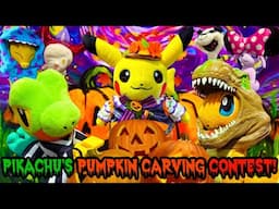 Pikachu's Pumpkin Carving Contest! - Pokemon Plush Pals