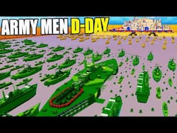 Full-Scale Army Men D-DAY Beach Invasion of MEGA-FORTRESS! - Attack on Toys