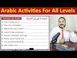 Easy Arabic Activities for All Levels | Learn to Speak Arabic Fast!