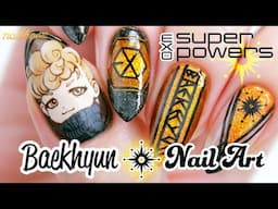 ☆ EXO Super Power Inspired Nail Art - Baekhyun ☆