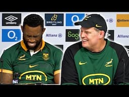 Rassie Erasmus and Siya Kolisi post-match press conference | England 20-29 South Africa