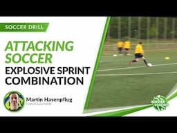 Easy to Organize Explosive Sprint and Passing Drill | Attacking Soccer