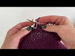 How to Knit a Centered Double Decrease