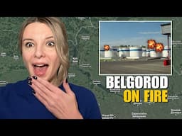 RUSSIAN FUEL DEPOT BLOWN UP IN BELGOROD - RUSSIAN FEARS IN KURSK Vlog 862: War in Ukraine