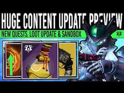 Destiny 2: HUGE EPISODE UPDATE! Act II PREVIEW, Loot Table, New Content, Sandbox & Fixes (Nov 19)