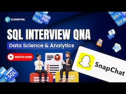 SQL Interview QnA | Asked In Snapchat | Data Science | Data Analytics