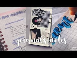 aesthetic journalling/notemaking tiktoks | ghostmlkq.