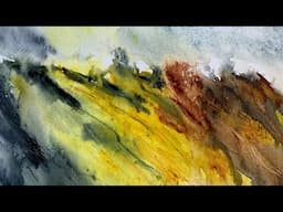 Abstract Watercolor Landscape