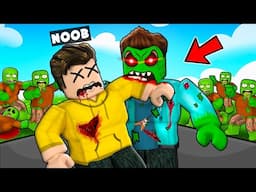 I BECAME ZOMBIE TO EAT NOOBS IN ROBLOX !!