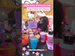 Top 5 Must Try Treats & Drinks at the Hello Kitty and Friends Cafe Universal CityWalk Hollywood 🎂🎀