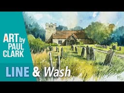 How to Paint a Loose Style Line & Wash with Watercolour