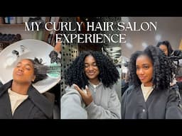 Hair vlog | My Curly Hair Salon Experience! GRWM, Full Washing, Conditioning, and Styling Process