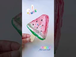 🍉 DIY watermelon ice-cream #shorts #tonniartandcraft #craft #art #love