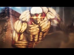 Beast and Armored Titan attack the fortress | Attack on Titan