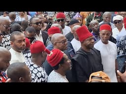 Igbo Leaders Defy Security Threats Attend Sen. Ubah's Burial, Obi, Umeh, Abaribe, Ozigbo Attend