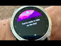 Garmin Fortune Cookies & The Morning Report... (Hemsut leather watch band)