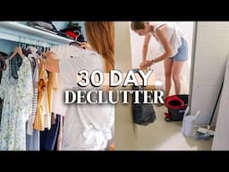 I TRIED DECLUTTERING FOR 30 DAYS | decluttering, organizing & simplifying my home