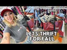 LETS THRIFT FOR FALL | WHAT CAN WE FIND FOR AUTUMN OUTFITS