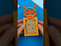 DIY Oren (Incredibox Sprunki) Cardboard Maze Game #shorts #facedrawer #craft #incrediboxsprunki #art