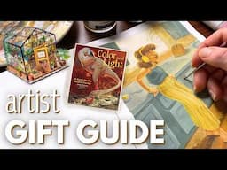 the ultimate GIFT GUIDE for ARTISTS (this is what they *actually* want) + cozy sketchbook painting